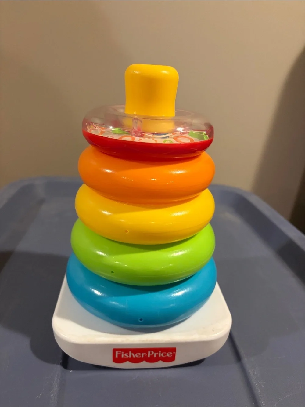 Fisher-Price Rainbow Stacking Rings Toy - Multicolor